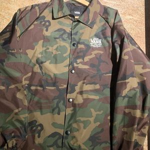 Brand new Vans camo windbreaker
